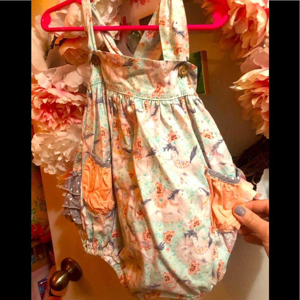 Giggle moon unicorn romper